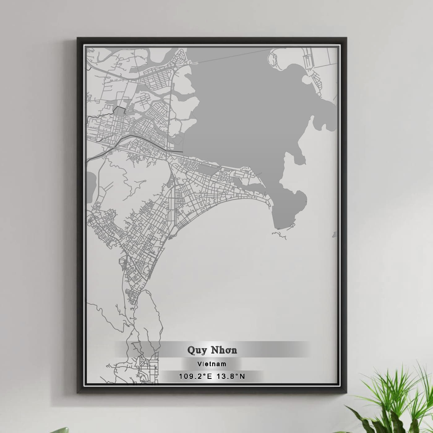 ROAD MAP OF QUY NHON, VIETNAM BY MAPBAKES