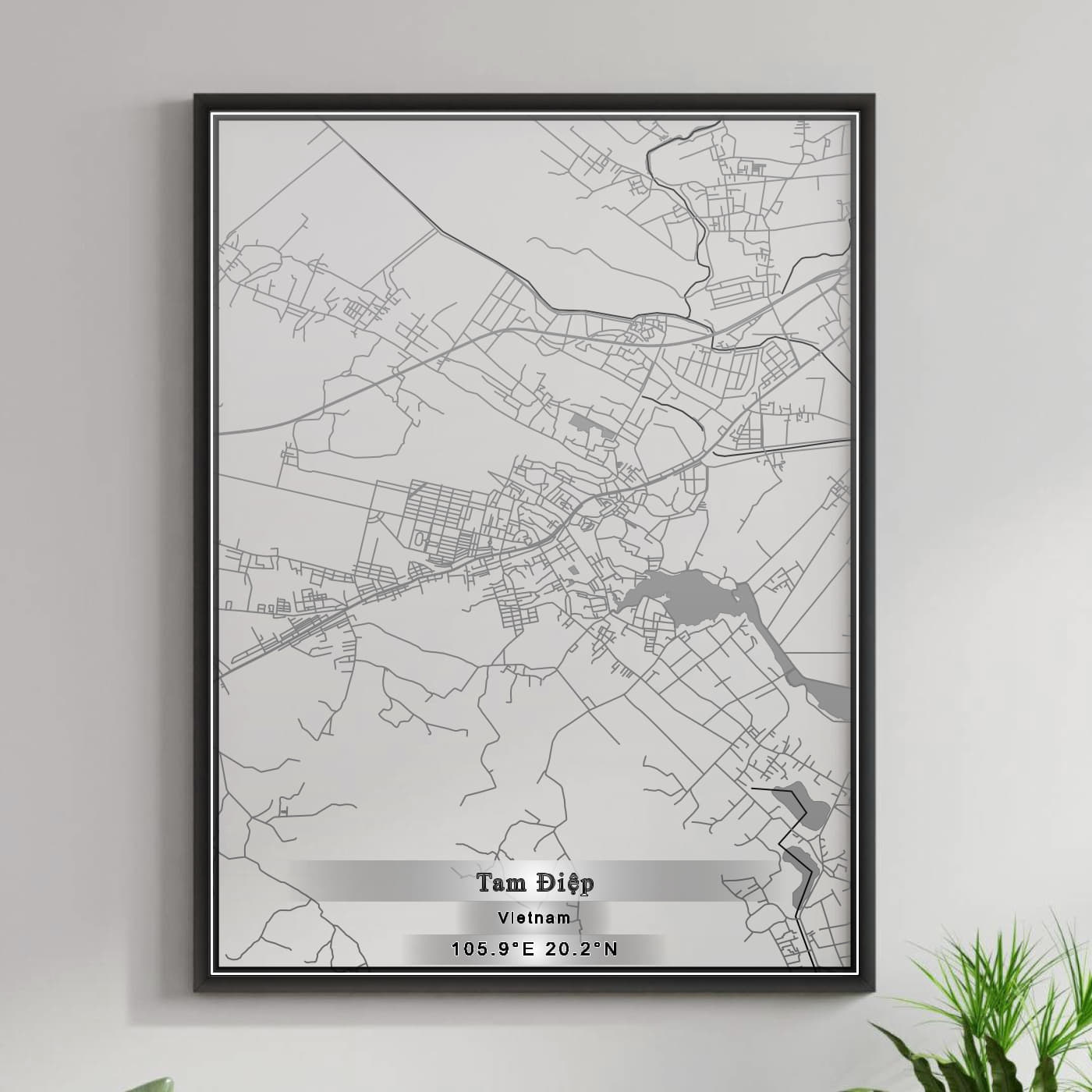 ROAD MAP OF TAM DIEP, VIETNAM BY MAPBAKES