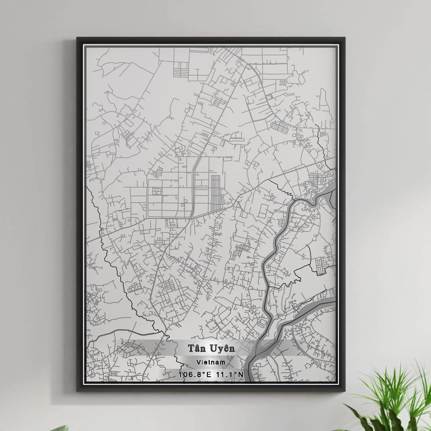 ROAD MAP OF TAN UYEN, VIETNAM BY MAPBAKES