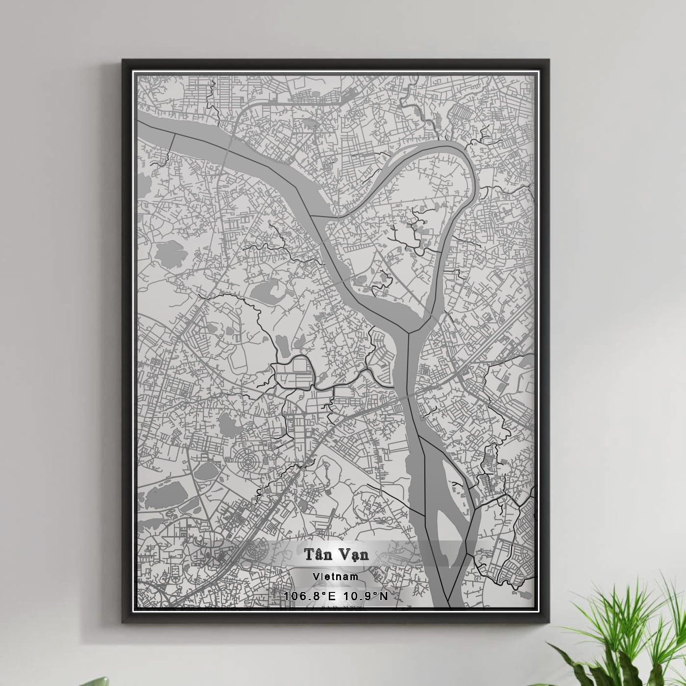 ROAD MAP OF TAN VAN, VIETNAM BY MAPBAKES