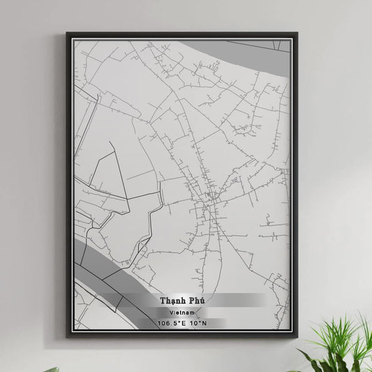 ROAD MAP OF THANH PHU, VIETNAM BY MAPBAKES