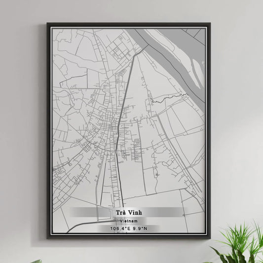 ROAD MAP OF TRA VINH, VIETNAM BY MAPBAKES