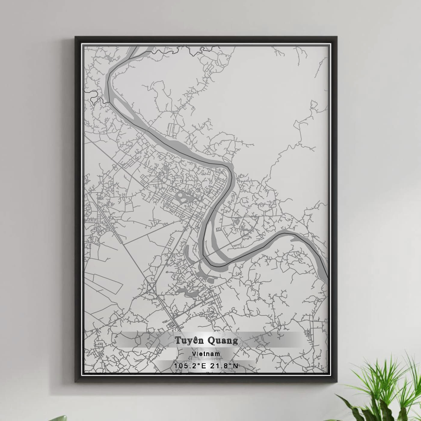 ROAD MAP OF TUYEN QUANG, VIETNAM BY MAPBAKES