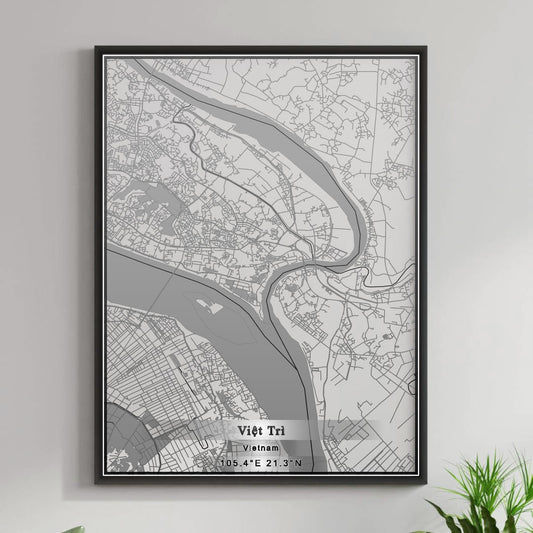 ROAD MAP OF VIET TRI, VIETNAM BY MAPBAKES