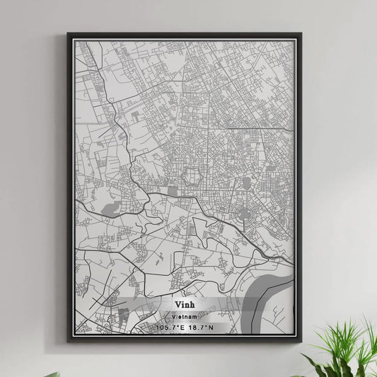 ROAD MAP OF VINH, VIETNAM BY MAPBAKES