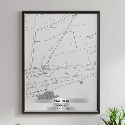 ROAD MAP OF VINH CHAU, VIETNAM BY MAPBAKES