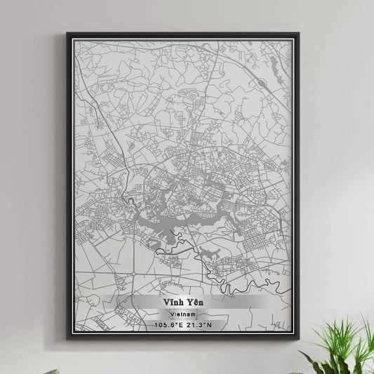 ROAD MAP OF VINH YEN, VIETNAM BY MAPBAKES