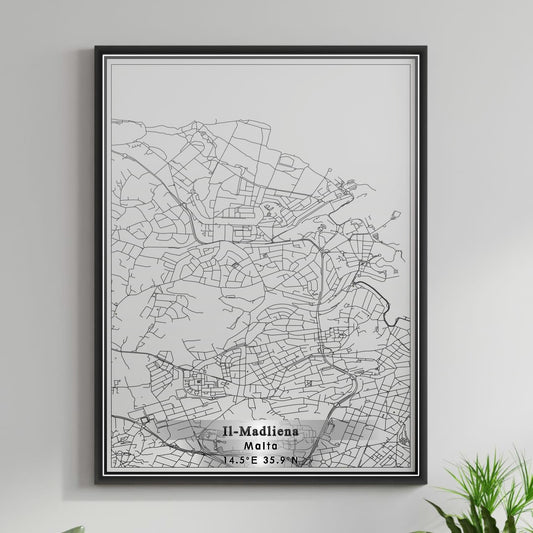 ROAD MAP OF IL MADLIENA, MALTA BY MAPBAKES