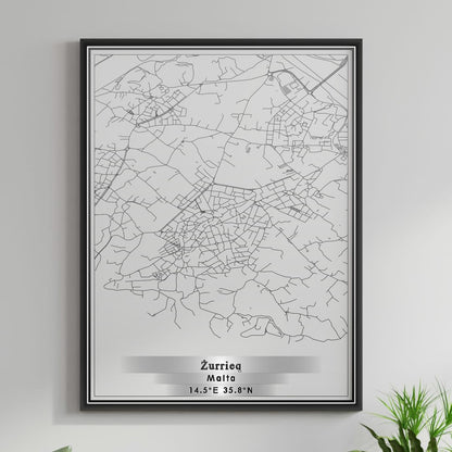 ROAD MAP OF ZURRIEQ, MALTA BY MAPBAKES